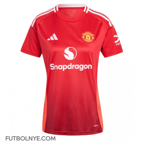 Camiseta Manchester United Primera Equipación para mujer 2024-25 manga corta